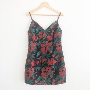 Lulu’s Black Floral Party Dress